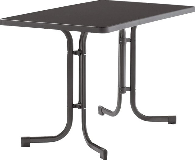 Sieger Klapptisch Rechteckig aus Stahl in Eisengrau B: 115 cm, T: 70 cm, H: 70 cm - Bild 1