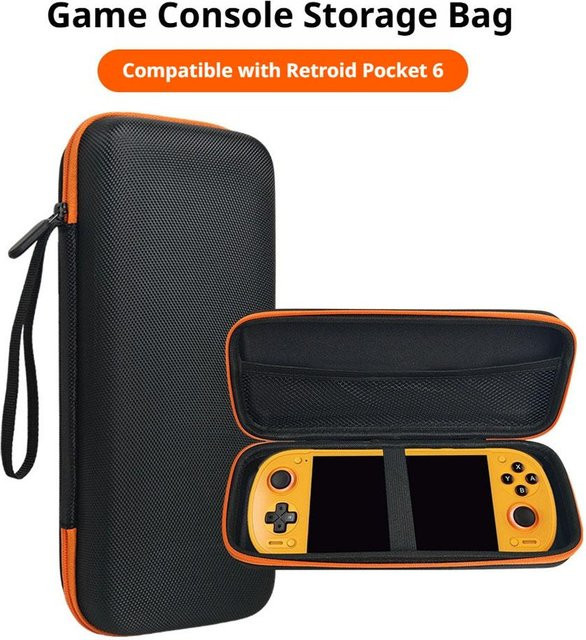 Retroid Pocket 6 EVA Hartschalen-Tasche in Schwarz: Wasserdichte und stoßfeste Schutzhülle mit Displayschutz - Bild 1