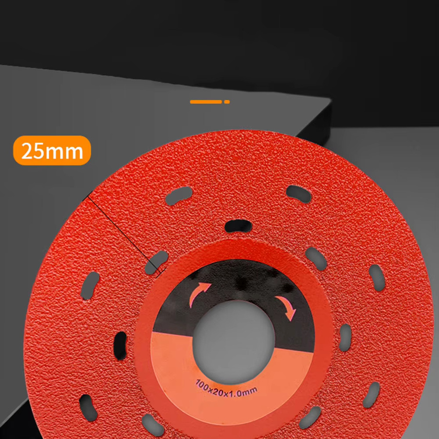 DAZZLEEX Diamant-Trennscheibe in Rot für Fliesen und Porzellan, Durchmesser: 100 mm - Bild 3