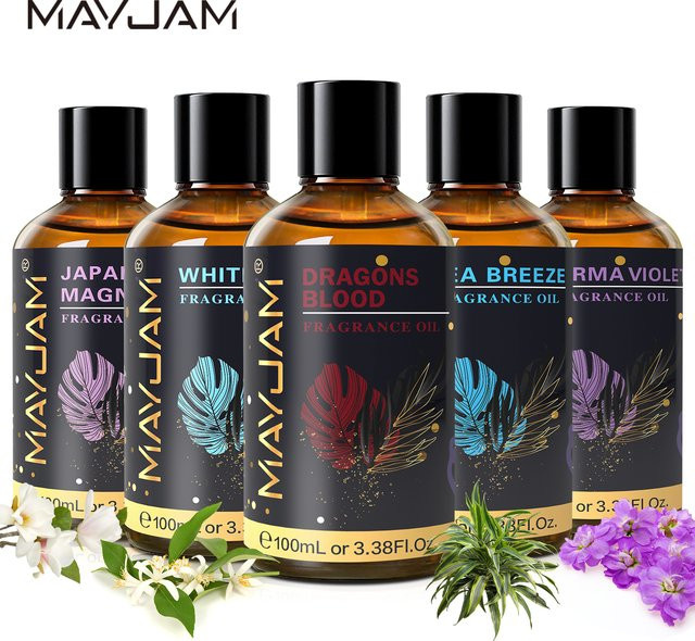 MAYJAM Aromatherapie-Diffusor mit Duftnoten Kokosnuss, Vanille, weißer Moschus, Kaugummi und Meeresbrise in Beige - Bild 1