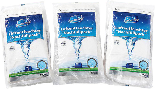 Saubermax Luftentfeuchter Nachfüllpack 3er in Blau
