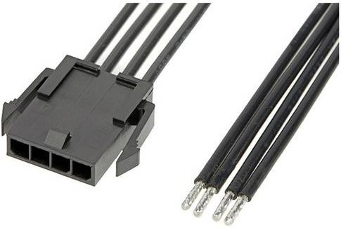 Molex 214753-2041 Stecker in Schwarz mit Goldkontakten - Bild 1