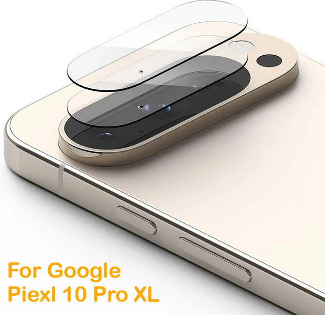 Displayschutzfolien und Rückseiten-Glas für Google Pixel 10 9 Pro XL mit Kameraobjektivschutz, transparent - Bild 1
