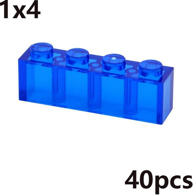 Bai Fen Bai dolls and toys MOC Transparent Dicke Bausteine, pädagogisches Kreatives Spielzeug, ab 3 Jahre - Bild 1