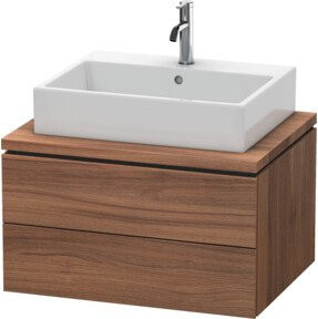 Duravit Waschtischunterschrank L-Cube in Nussbaum Natur mit 2 Schubladen, B/T: 72 x 54,7 cm - Bild 1