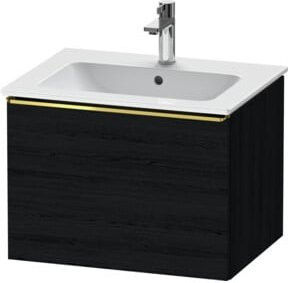 Duravit Waschtischunterschrank D-Neo wandhängend in Schwarz, B/T/H: 61 x 46,2 x 44 cm - Bild 1