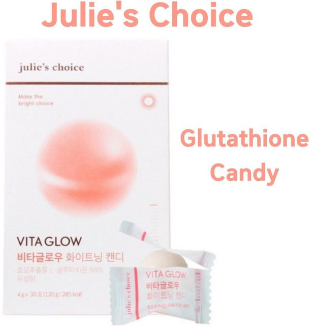Julie's Choice Vita Glow Whitening Candy, Vitamin C, Glutathion, 30 x 4g - Bild 1