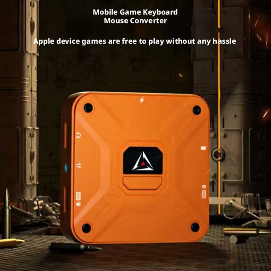 QiBing Ax360m Gaming Tastatur- und Mauskonverter für iOS in Orange mit 2000Hz Mauspaket für Mobile Shooter wie PUBG - Bild 3