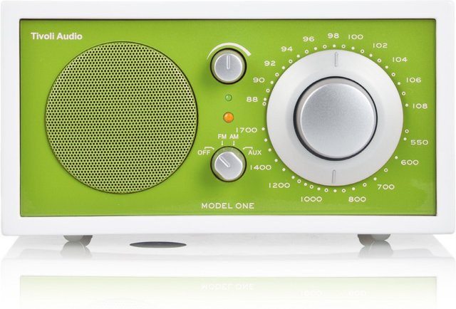 Tivoli Audio Model One White Line Heimradio in Weiß und Olivgrün - Bild 1