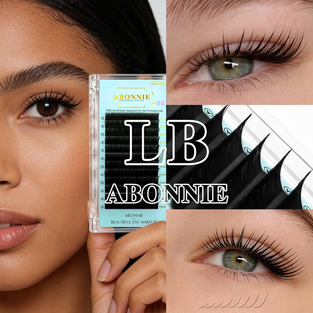 Abonnie LB Curl Lashes Cashmere Classic Wimpernverlängerungen, Black, Matt - Bild 1