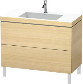 Duravit Waschtischunterschrank L-Cube c-bonded mit 1 HL und 2 Auszügen, Breite: 100 cm, Tiefe: 48 cm, Höhe: 69,8 cm - Bild 1