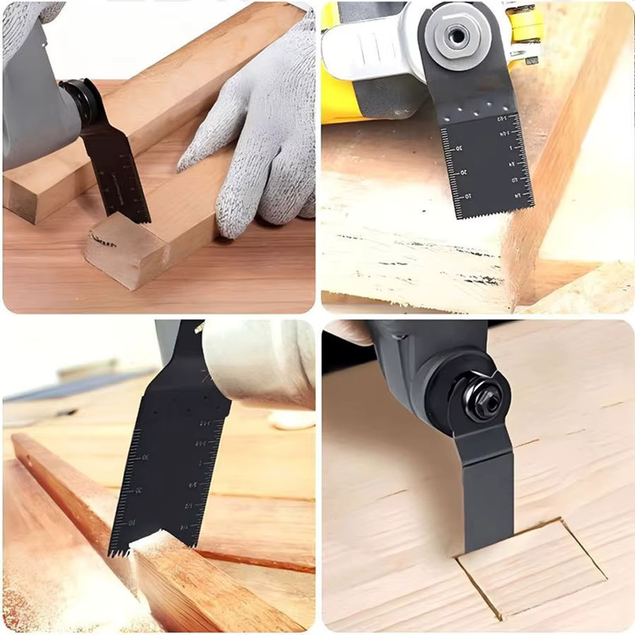 YONGRUIGONGJU Multifunktionales Vibrations-Sägeblatt für Elektrowerkzeuge zur Bearbeitung von Holz, Kunststoff und weichem Metall - Bild 3