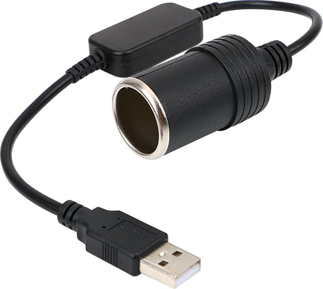 USB-C Konverter-Adapter für kabelgebundene Controller, USB 5V auf 12V mit Kabel, Schwarz - Bild 1