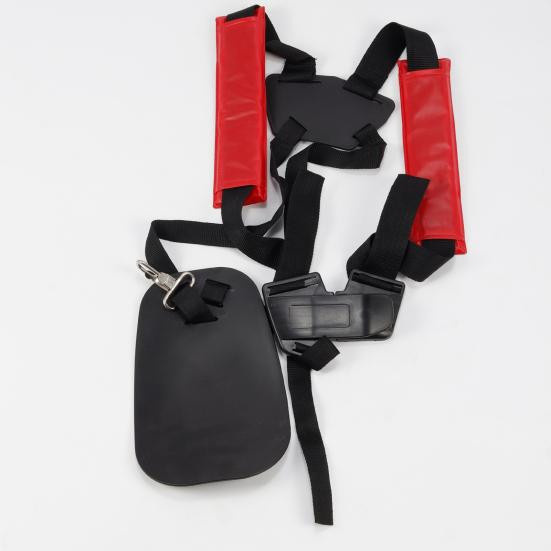 Corefit Universal-Trimmergurt aus Nylon, verstellbarer gepolsterter Doppel-Schultergurt für Freischneider in Schwarz - Bild 6