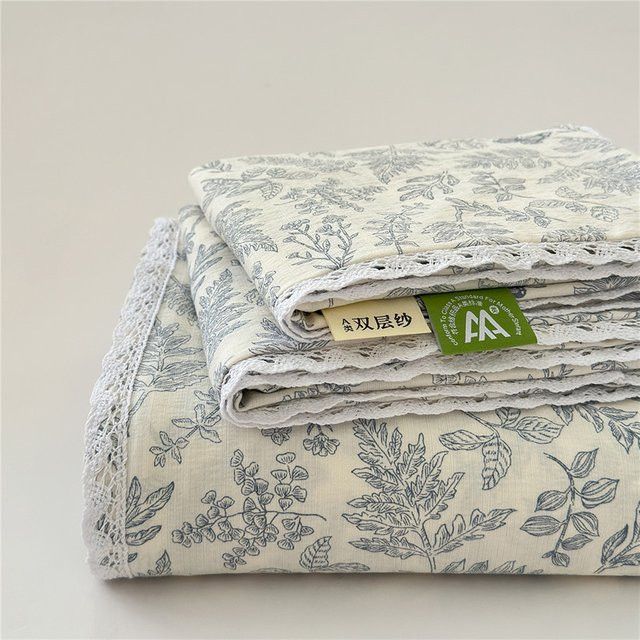 Omnaas Para Cama Bedrucktes Bettlaken mit Spitzenbesatz, weich und hautfreundlich - Bild 1