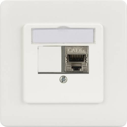 Digitus Netzwerkdose Einbau Einsatz unbestückt in Weiß mit HDMI, USB-A und USB-C - Bild 1