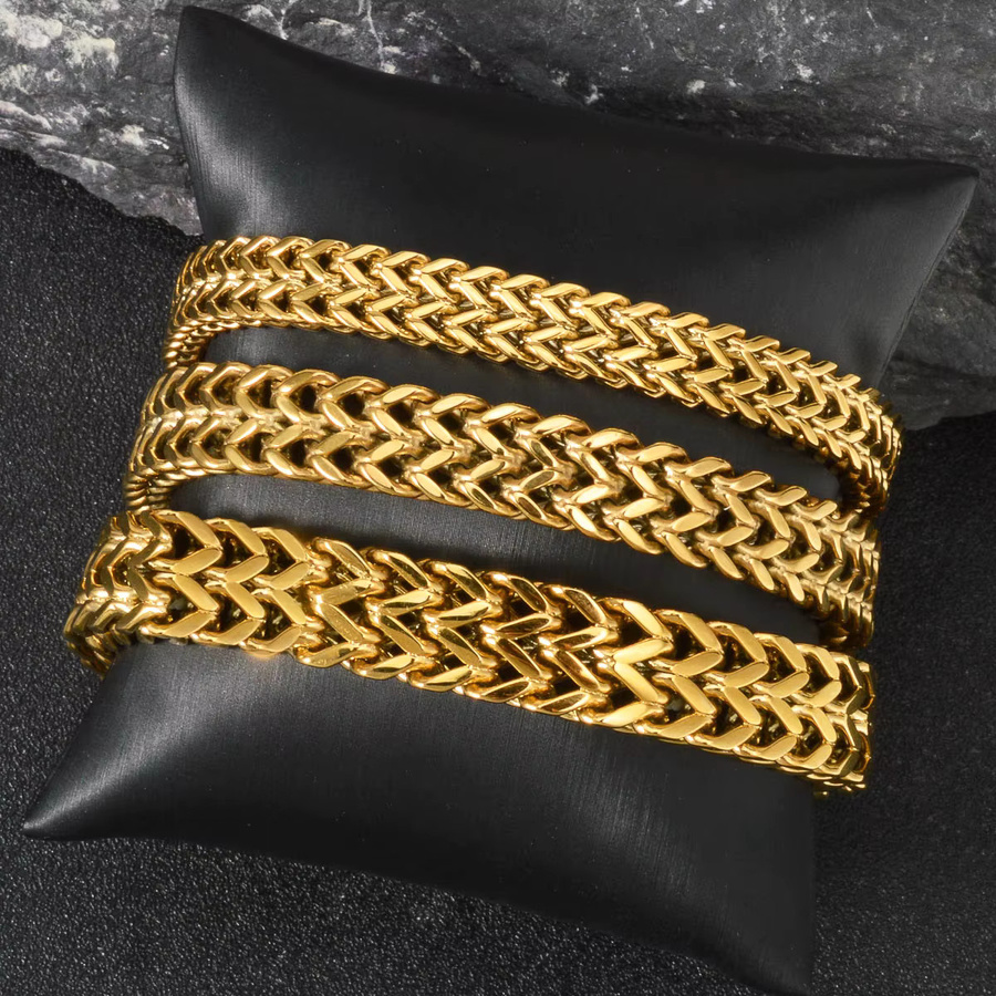 Diana baby Armband, vergoldetes Edelstahl, Gold, Vintage, Damen - Bild 3