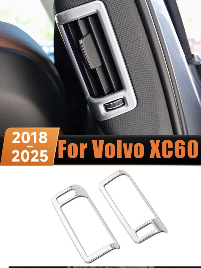 YaLumei Dekorative Luftauslass-Abdeckung für die B-Säule hinten passend für Volvo XC60 XC90 S90 V90 - Bild 5