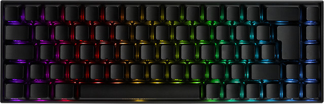 Deltaco GAM-100-DE Mechanische Mini Gaming Tastatur mit RGB LED, Kabellos und Bluetooth, QWERTZ Deutsch, Schwarz - Bild 2