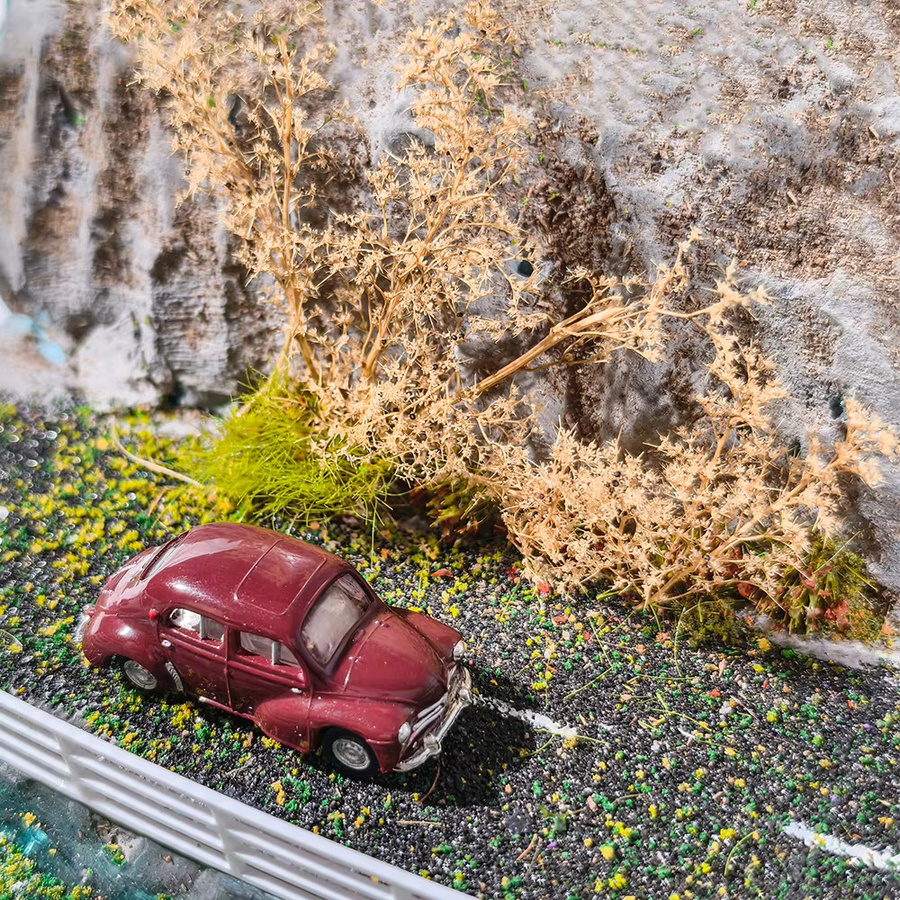 TERAYSUN Miniatur-Trockenrasenmodell, Thorny Quinoa-Bäume, Natur, Braun - Bild 2