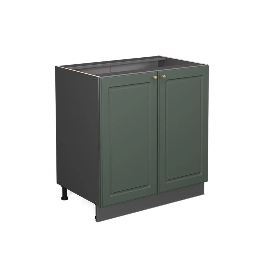 Vicco Küchenunterschrank Fame-Line Landhaus Anthrazit Grün-Gold mit Drehtür und Einlegeboden Breite: 80 cm - Bild 2