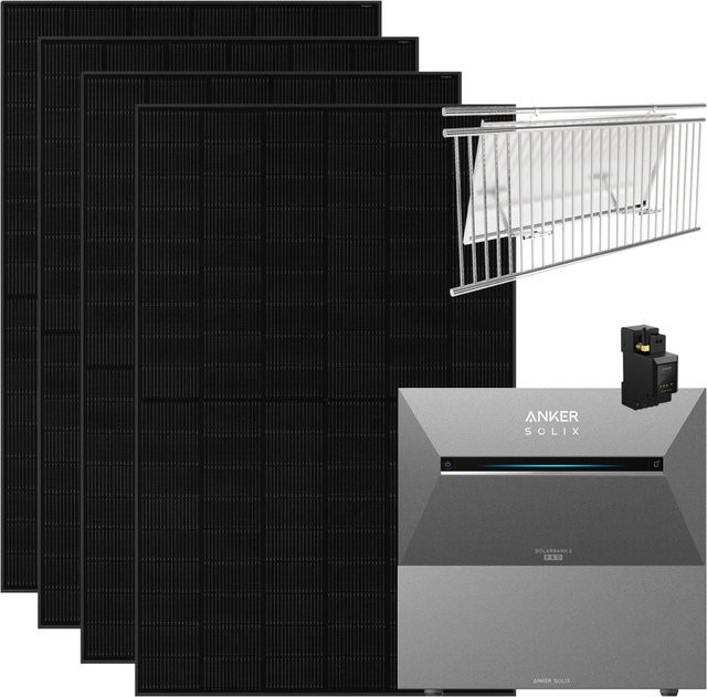 Anker SOLIX Solarbank 3 Pro 1.820 W Balkonkraftwerk mit BP2700 Halterung für Balkongeländer in Schwarz und Grau - Bild 1