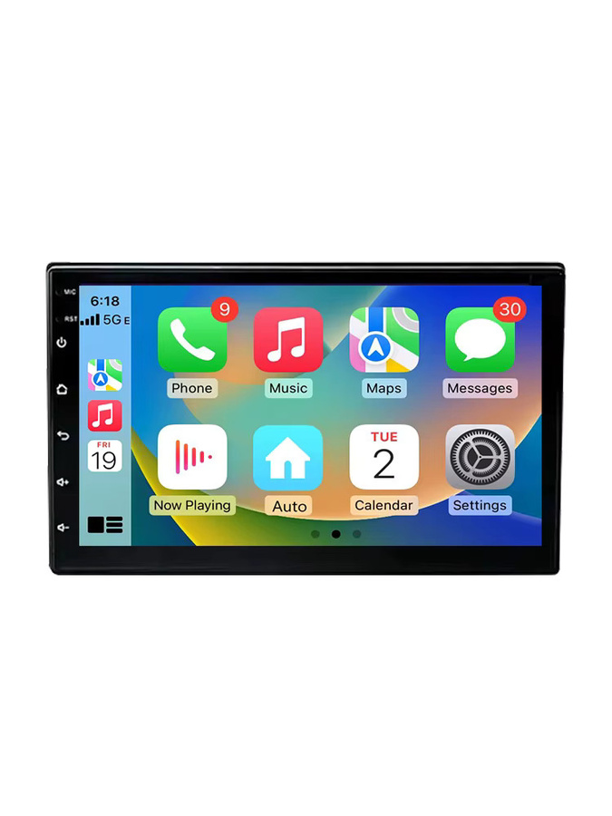 Junsun Universal Android 2 Din Auto Stereo Radio Multimedia Player mit CarPlay, GPS Navigation und Bluetooth in Schwarz - Bild 6