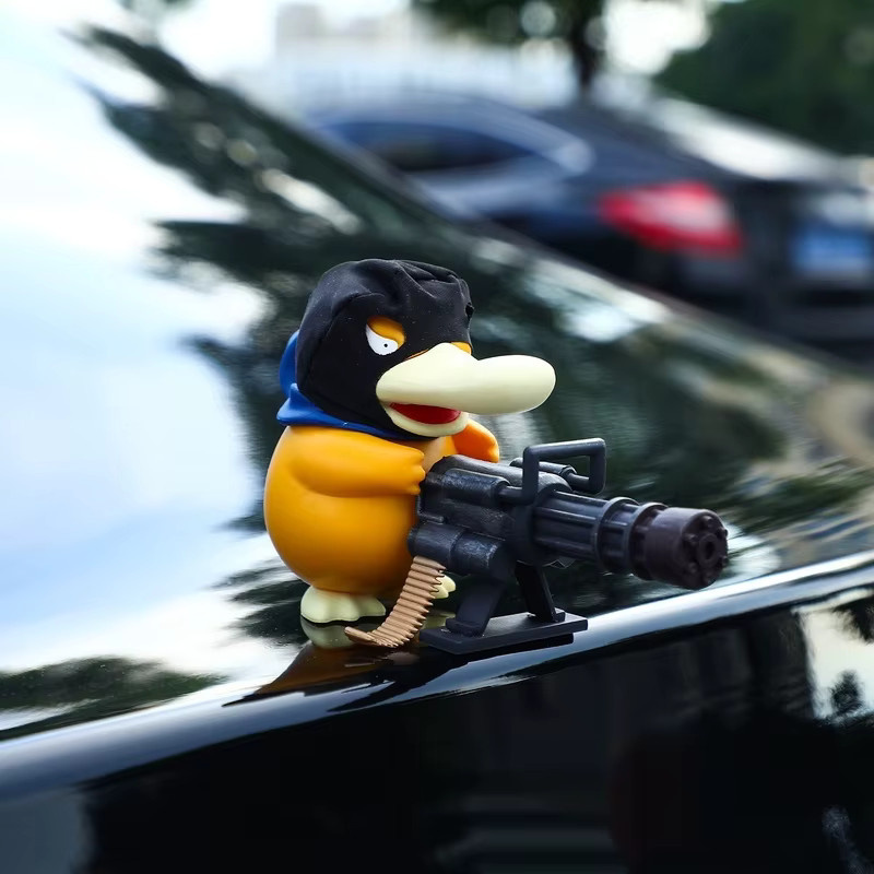 Bandai Pokemon Psyduck Gatling Gun Anime Figur aus PVC in Gelb - Bild 2