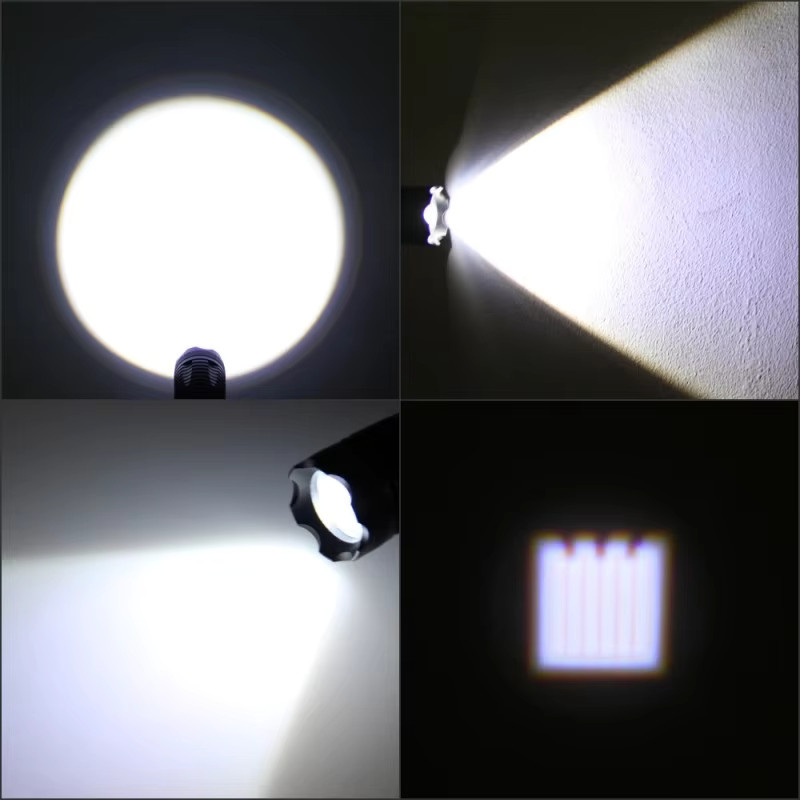 Taktische VASTFIRE C8s LED Taschenlampe mit Zoom, weißem, rotem und grünem Licht, USB-Ladbar, 18650 Akku, ideal für Jagd und Camping - Bild 2