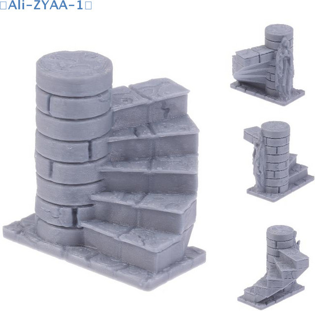 JETTING D&D Grabtreppe-Ornament, Miniatur-Modell, Fantasy, Grau - Bild 1