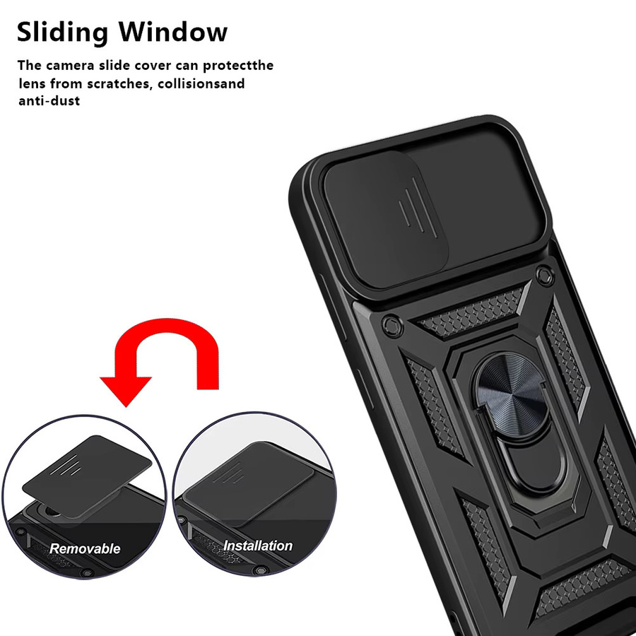 Stoßfeste Rüstung-Schutzhülle für Samsung Galaxy A02 A03 A04 A05 A11 A12 A13 A14 mit Auto-Halterung in Schwarz oder Blau - Bild 5