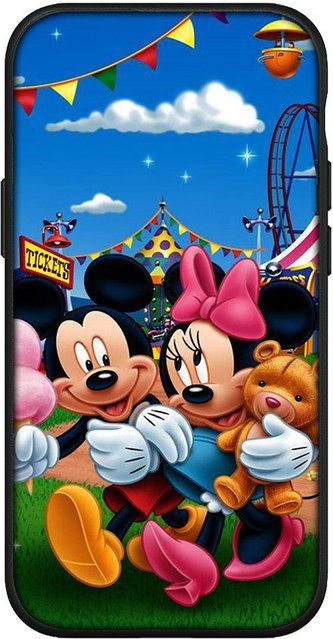MINISO Handyhülle mit Mickey Maus Cartoon Design für iPhone, Samsung Galaxy, Xiaomi Redmi und OPPO in Schwarz und Mehrfarbig - Bild 1