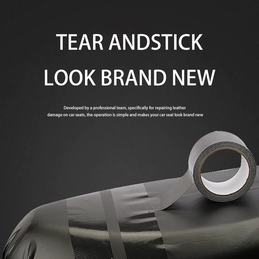 TFAAI Gaffa-Tape Schwarz Wasserdichtes Hochleistungs-Klebeband Handreißend für Reparaturen und Abdichtungen im Innen- und Außenbereich - Bild 4