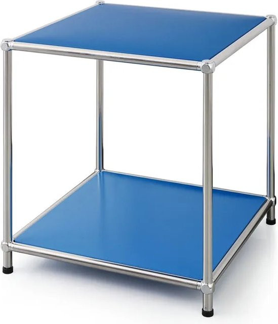 Floordirekt Concept Epure MK-012 Metallregal Beistelltisch in Blau, B/T/H: 40 x 40 x 46 cm - Bild 1