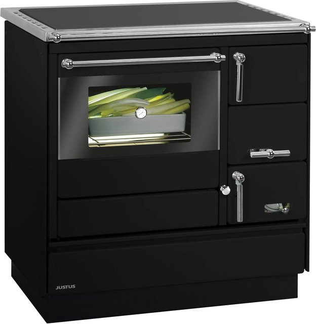 Justus Holzherd Linz II in Schwarz mit 7 kW Leistung - Bild 1