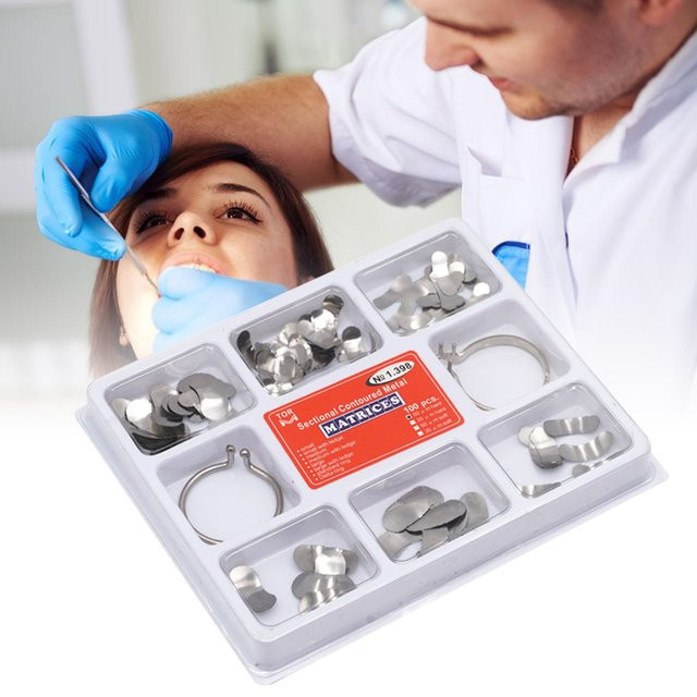 JIECARE Dental Douban Forming Sheet Set, Mundpositionierungs-Forming Sheet aus Edelstahl, mit zwei Ringen - Bild 1