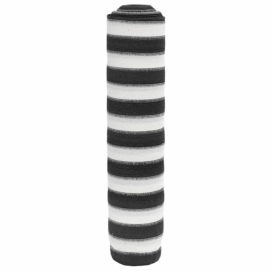 vidaXL Sichtschutznetz Zaunblende aus HDPE in Anthrazit und Weiß, 2 Rollen à 25 m - Bild 2