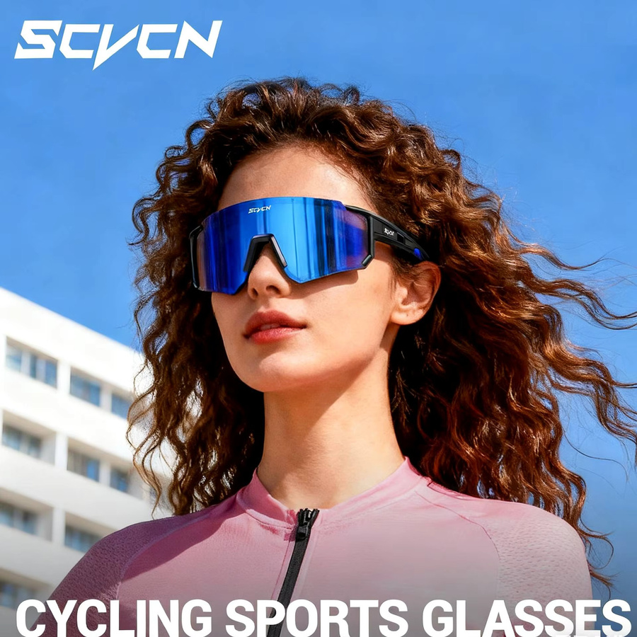 Scvcn Sonnenbrille, Unisex, Vollrand, TR90, Wrap - Bild 3
