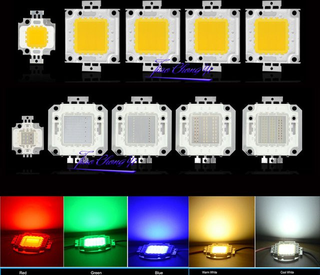 TiaoChongYi Hochleistungs LED COB Chips für LED-Flutlichtlampen und Strahler in Weiß, Rot, Grün, Blau und RGB - Bild 1