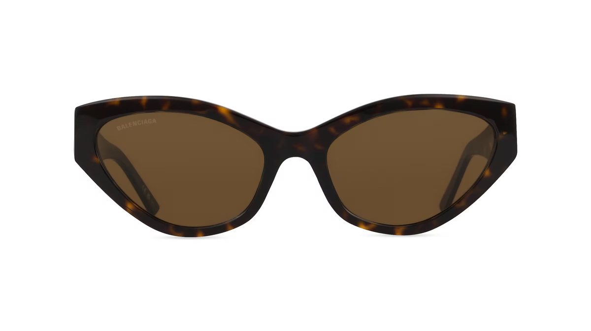 Balenciaga BB0306S Sonnenbrille Butterfly, Vollrand, Acetat, Unisex, braun - Bild 1