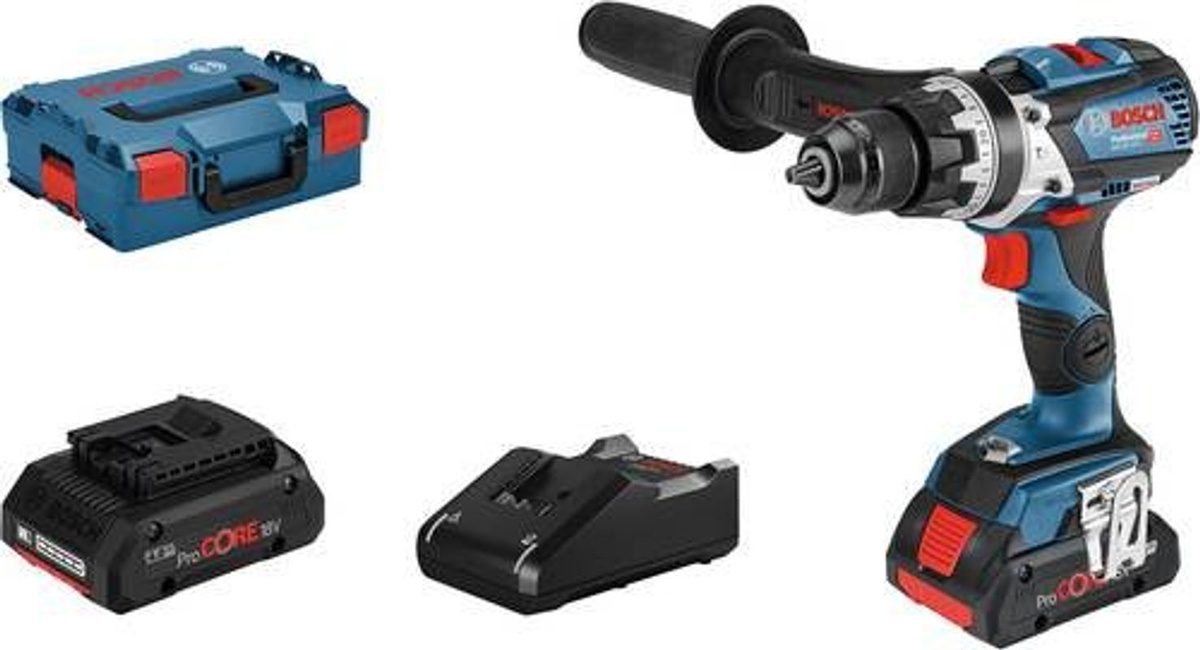 Bosch Professional GSB 18V-110 C 2-Gang-Akku-Schlagbohrschrauber in Blau/Schwarz mit 18V Akku-Set - Bild 2