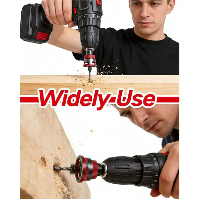 ABB 4er-Set HSS M2 Holz-Senkbohrer mit Schraubenschlüssel, vierflügelige konische Bohrer für Sperrholz und MDF, Silber - Bild 3