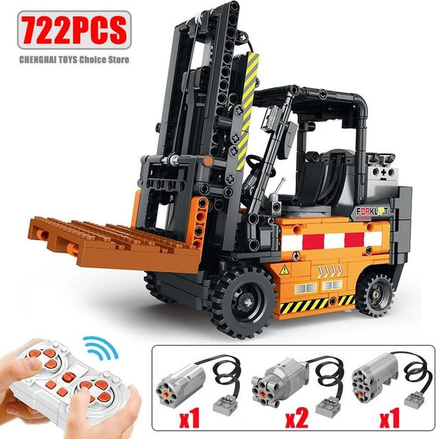 Linyi toy Gabelstapler Fernbedienungs Bauset 722-teiliges Set - Bild 1