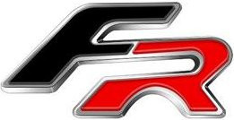 Metall Auto Styling Lenkrad Emblem FR Aufkleber in Schwarz für Seat Ibiza Leon Alhambra Exeo Ateca Altea Toledo Mii Formentor E-Racer - Bild 1