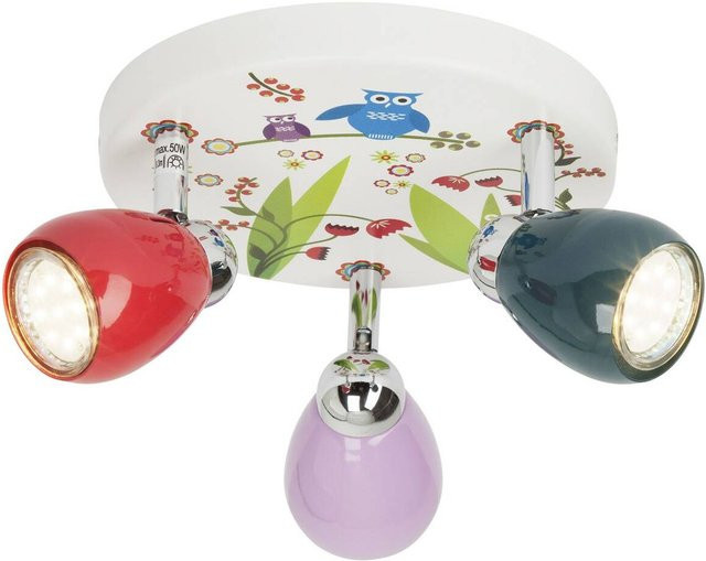 Brilliant LED-Spotrondell Birds 3-flammig bunt mit schwenkbaren Köpfen und inklusive LED-Leuchtmitteln - Bild 2