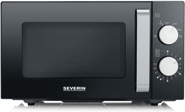 Severin Solo-Mikrowelle MW 7761 in Schwarz und Edelstahl - Bild 1