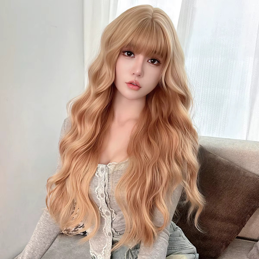 7JHH WIGS Perücke, Pink-Blond, Wasserwellen, Damen - Bild 2