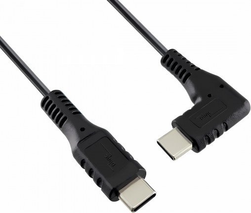 DINIC USB Typ C auf USB Typ C Ladekabel in Schwarz, 60 cm - Bild 1
