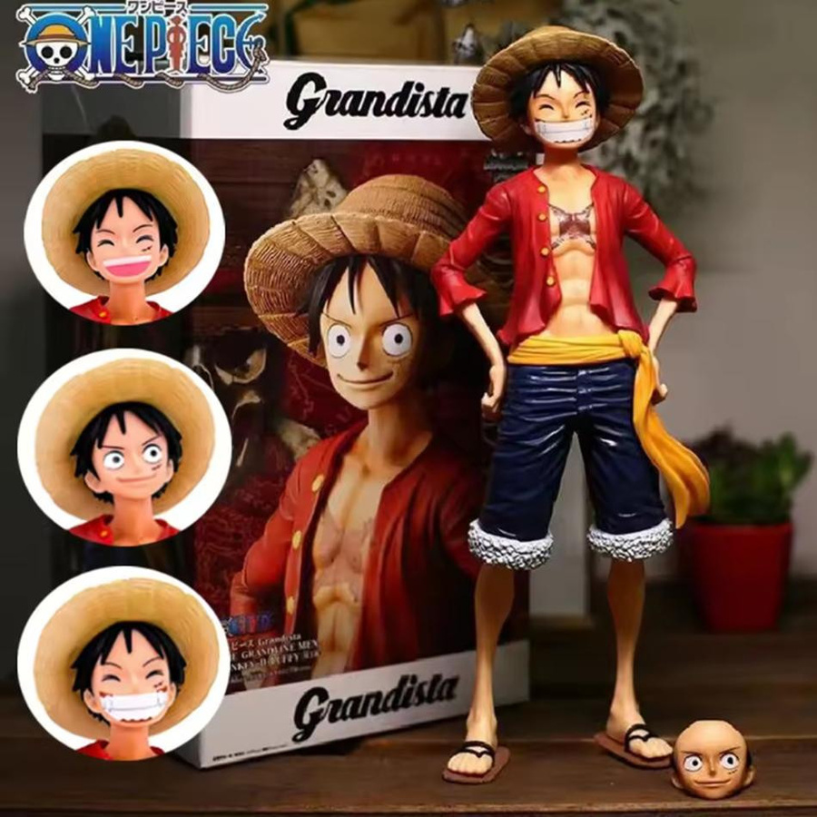Yiran toy 1 One Piece Action Figur Luffy Gesichtswechselnd PVC Modell - Bild 4