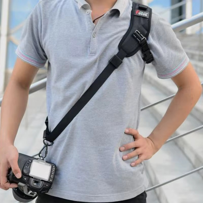 WAPUNO Focus F-1 Schultergurt für DSLR und SLR Kameras in Schwarz, kompatibel mit Canon, Nikon und Sony - Bild 3